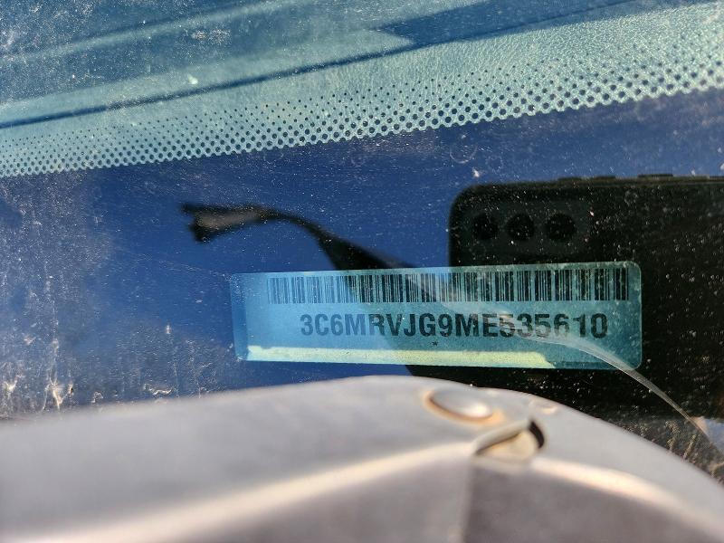 Продаж на аукціоні авто 2021 Ram Promaster 3500, vin: 3C6MRVJG9ME535610, номер лоту: 50575376