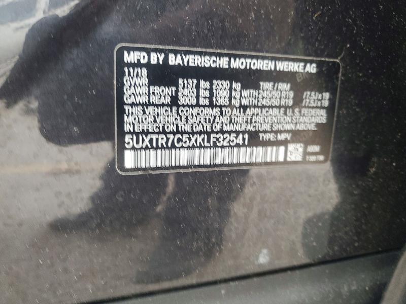 Продаж на аукціоні авто 2019 Bmw X3, vin: 5UXTR7C5XKLF32541, номер лоту: 51492976