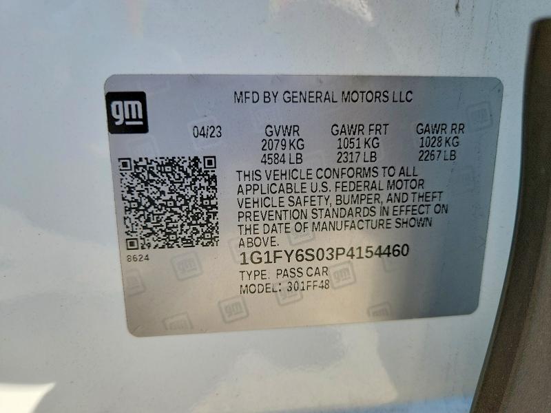 49905346 :رقم المزاد ، 1G1FY6S03P4154460 vin ، 2023 Chevrolet Bolt Euv مزاد بيع