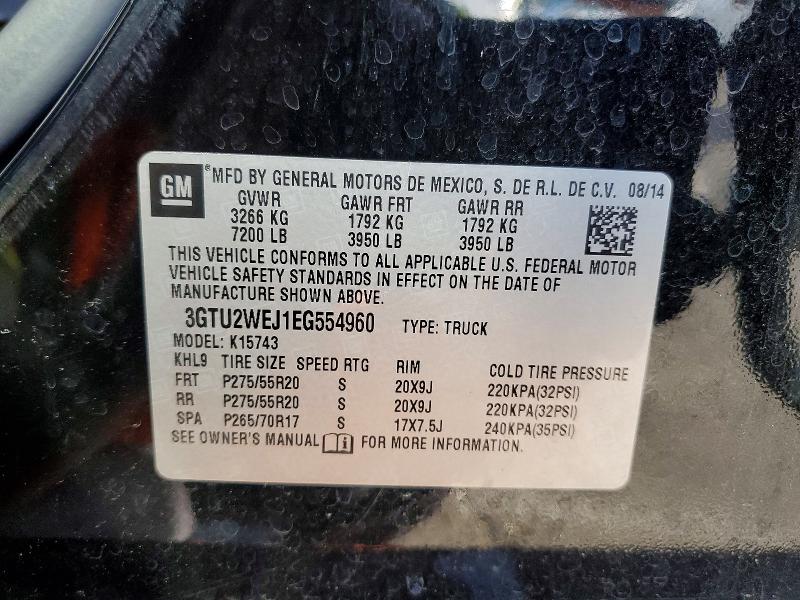 Продажа на аукционе авто 2014 Gmc Sierra, vin: 3GTU2WEJ1EG554960, номер лота: 48544576