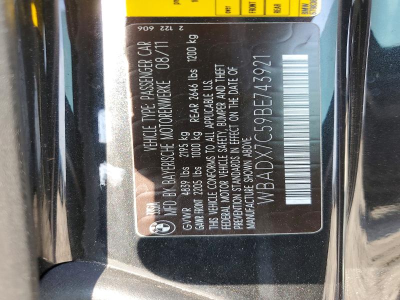 Продаж на аукціоні авто 2011 Bmw 335, vin: WBADX7C59BE743921, номер лоту: 50532116