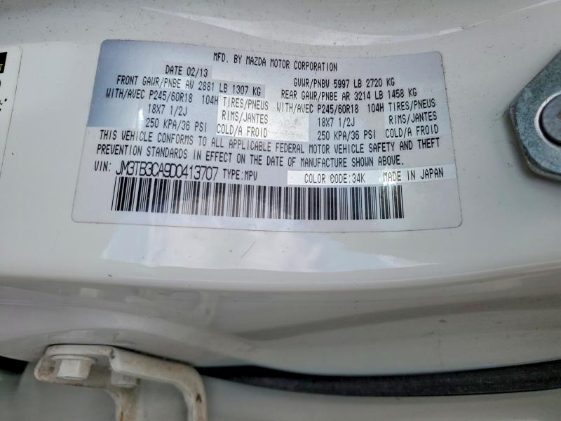Aukcja sprzedaży 2013 Mazda Cx-9, vin: JM3TB3CA9D0413707, numer aukcji: 49792966