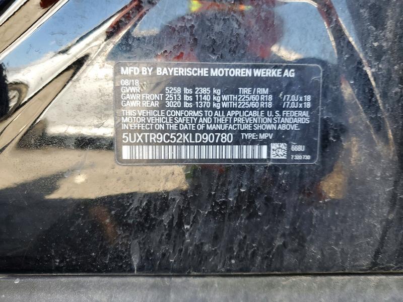 Aukcja sprzedaży 2019 Bmw X3, vin: 5UXTR9C52KLD90780, numer aukcji: 50065536