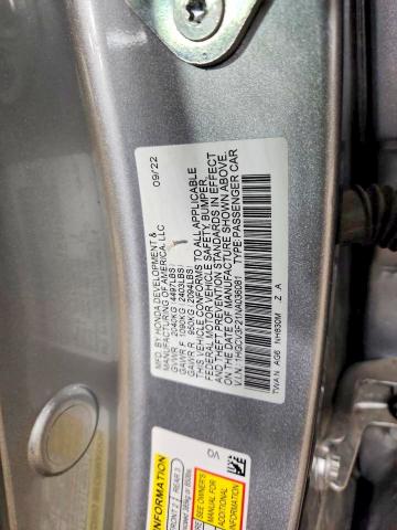 51295366 :رقم المزاد ، 1HGCV3F21NA036081 vin ، 2022 Honda Accord مزاد بيع
