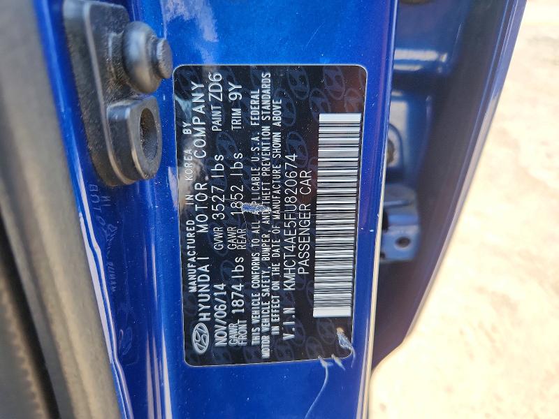 Aukcja sprzedaży 2015 Hyundai Accent, vin: KMHCT4AE5FU820674, numer aukcji: 50585266