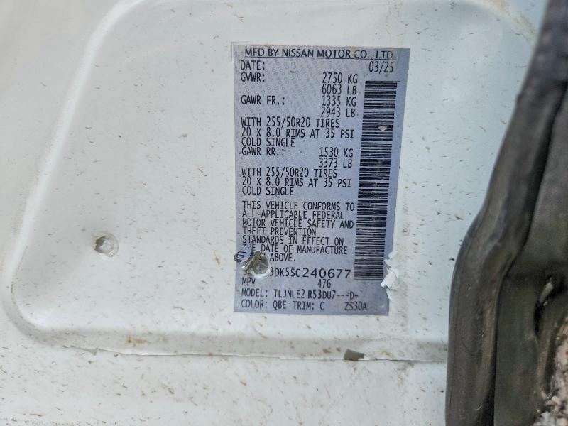 Продажа на аукционе авто 2025 Nissan Pathfinder, vin: 5N1DR3DK5SC240677, номер лота: 49841636