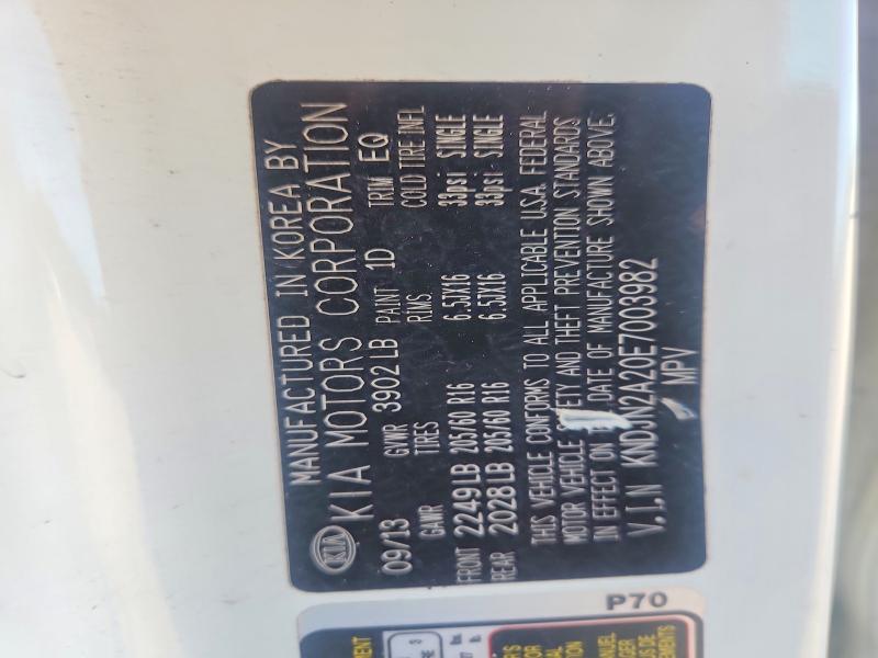 49226496 :رقم المزاد ، KNDJN2A20E7003982 vin ، 2014 Kia Soul مزاد بيع