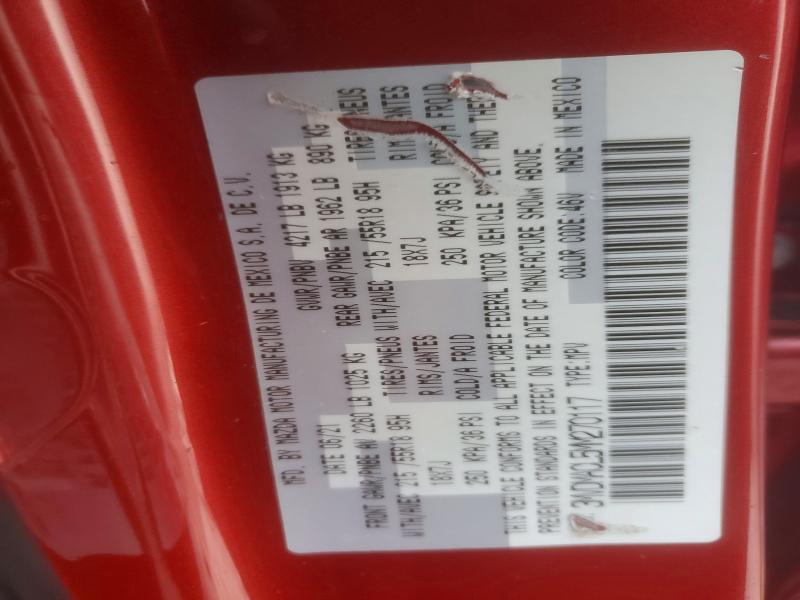49171706 :رقم المزاد ، 3MVDMACL5MM270117 vin ، 2021 Mazda Cx-30 مزاد بيع