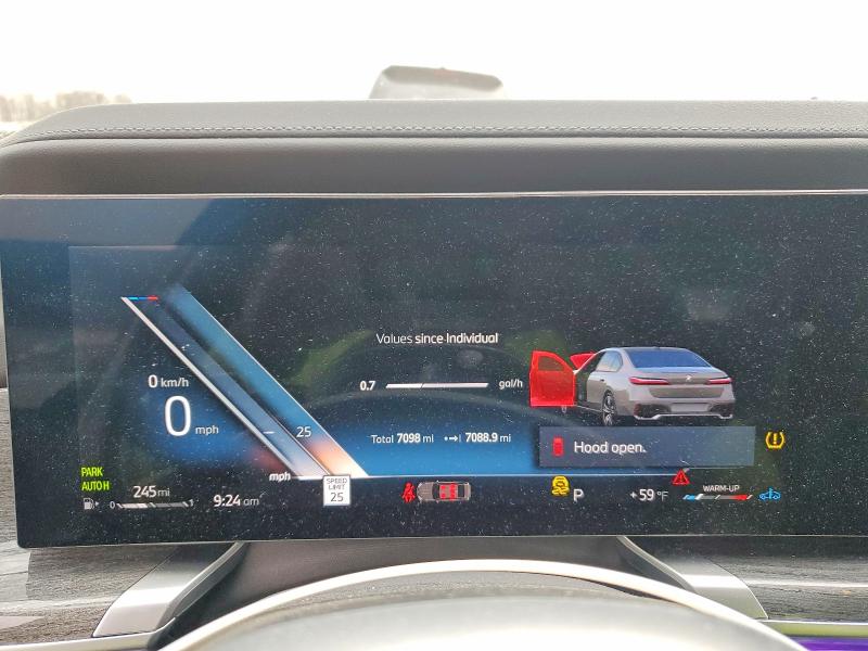 Aukcja sprzedaży 2025 Bmw 740, vin: WBA33EH00SCV21692, numer aukcji: 49369866