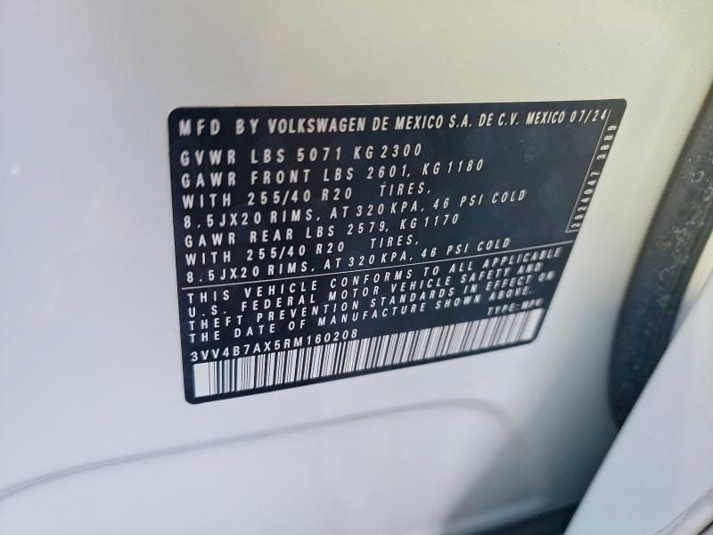 48808456 :رقم المزاد ، 3VV4B7AX5RM160208 vin ، 2024 Volkswagen Tiguan مزاد بيع
