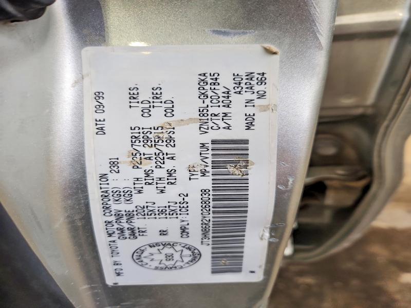 Aukcja sprzedaży 2000 Toyota 4runner, vin: JT3HN86R2Y0268038, numer aukcji: 50879246