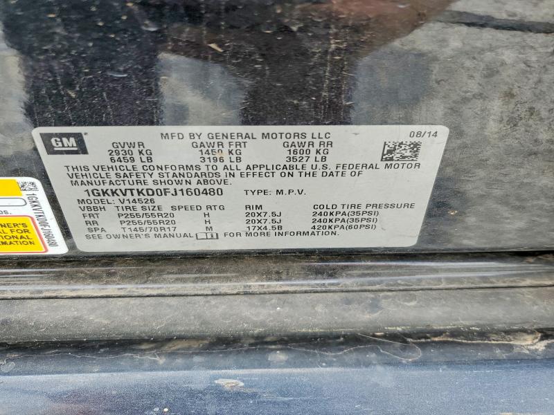 Продаж на аукціоні авто 2015 Gmc Acadia, vin: 1GKKVTKD0FJ160480, номер лоту: 51417126