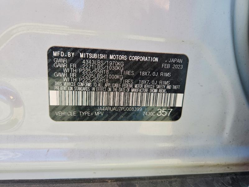 Продажа на аукционе авто 2023 Mitsubishi Outlander Sport, vin: JA4ARUAU7PU008399, номер лота: 49653906