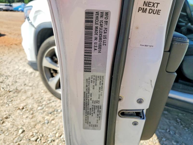 Aukcja sprzedaży 2021 Jeep Cherokee, vin: 1C4PJLDX5MD180014, numer aukcji: 49930926