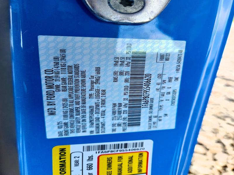 2025 Ford Mustang მანქანა იყიდება აუქციონზე, vin: 1FA6P8CF9S5406620, აუქციონის ნომერი: 51810356