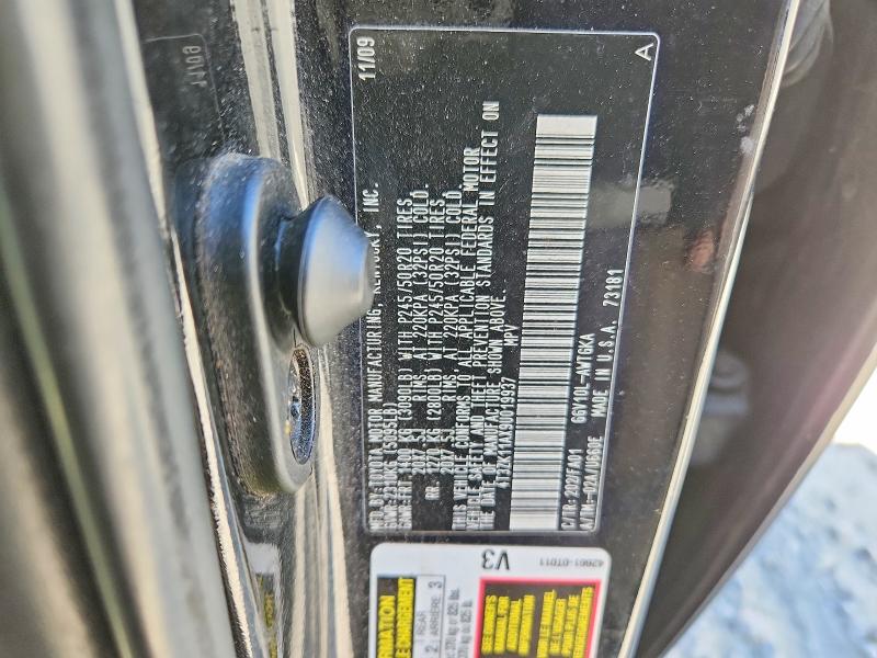 Aukcja sprzedaży 2009 Toyota Venza, vin: 4T3ZK11AX9U019937, numer aukcji: 49540946