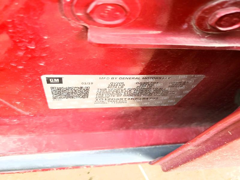 49776646 :رقم المزاد ، 1G1ZD5ST1KF154791 vin ، 2019 Chevrolet Malibu مزاد بيع