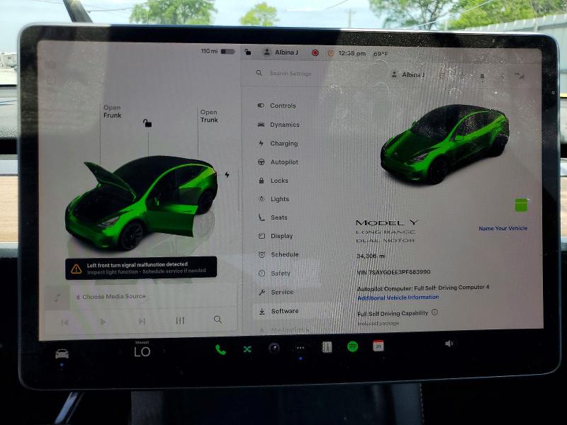 Aukcja sprzedaży 2023 Tesla Model Y, vin: 7SAYGDEE3PF883990, numer aukcji: 50162266