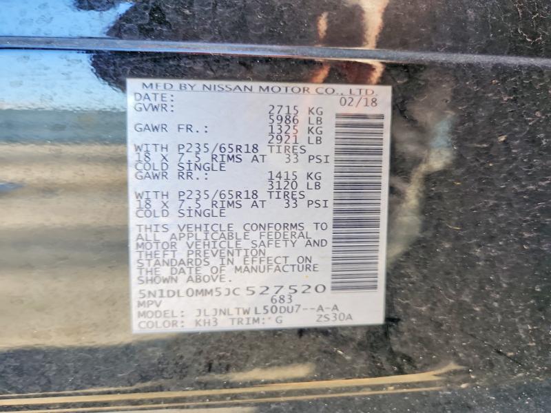 2018 Infiniti Qx60 მანქანა იყიდება აუქციონზე, vin: 5N1DL0MM5JC527520, აუქციონის ნომერი: 49628166