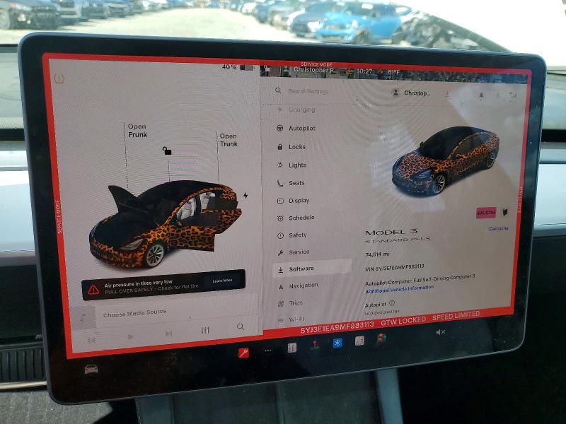 2021 Tesla Model 3 მანქანა იყიდება აუქციონზე, vin: 5YJ3E1EA9MF983113, აუქციონის ნომერი: 49491376