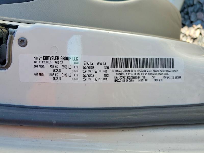 Продаж на аукціоні авто 2012 Chrysler Town & Country, vin: 2C4RC1BG3CR320597, номер лоту: 50388346