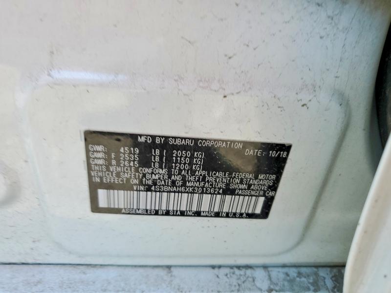 Продаж на аукціоні авто 2019 Subaru Legacy, vin: 4S3BNAH6XK3013624, номер лоту: 46733286