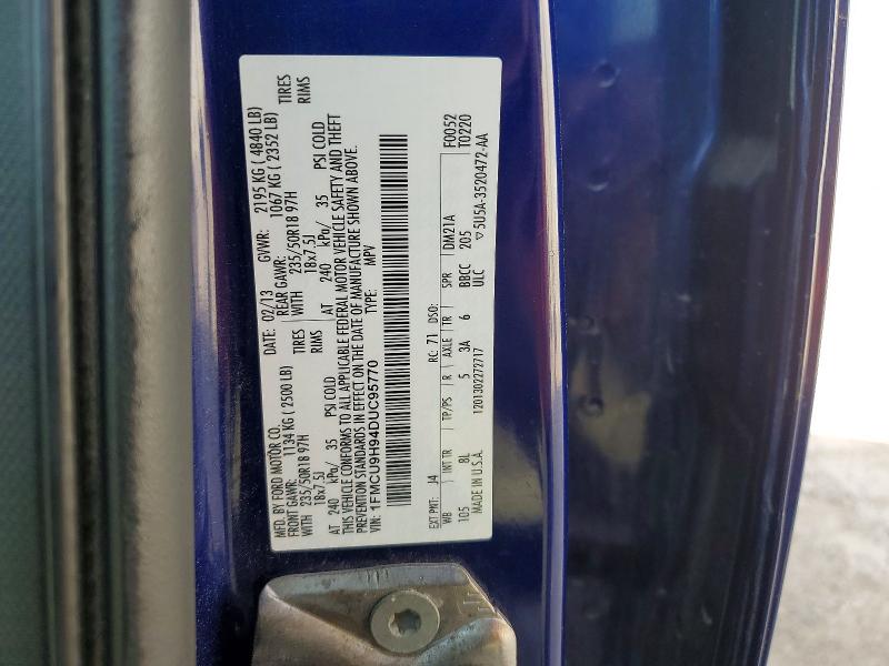 Aukcja sprzedaży 2013 Ford Escape, vin: 1FMCU9H94DUC95770, numer aukcji: 48775766