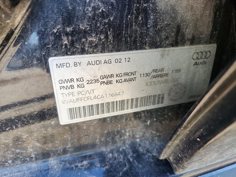 Aukcja sprzedaży 2012 Audi A4, vin: WAUFFCFL4CA116647, numer aukcji: 47541016