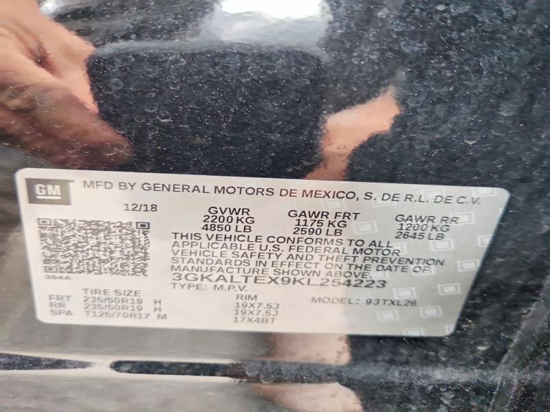 Aukcja sprzedaży 2019 Gmc Terrain, vin: 3GKALTEX9KL254223, numer aukcji: 50884676