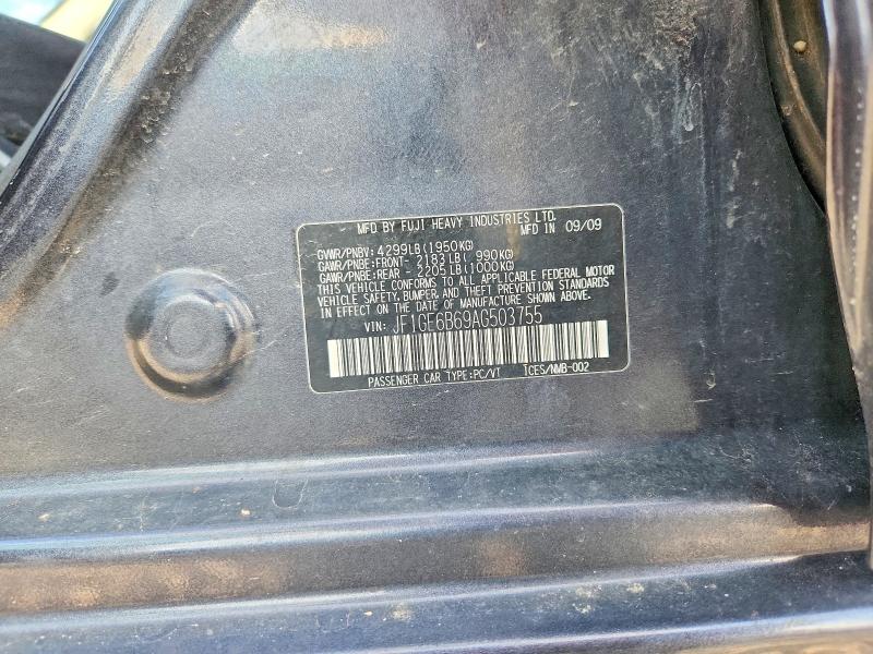 Продажа на аукционе авто 2010 Subaru Impreza, vin: JF1GE6B69AG503755, номер лота: 50547046