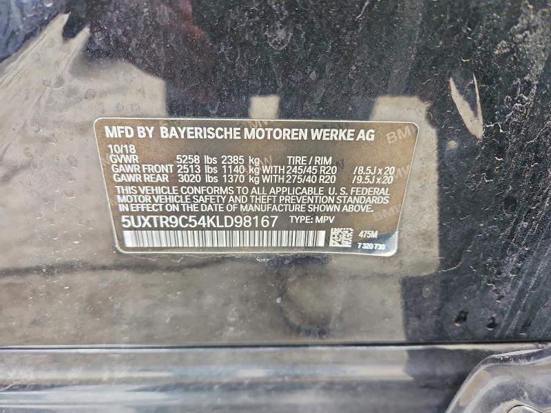 Продажа на аукционе авто 2019 Bmw X3, vin: 5UXTR9C54KLD98167, номер лота: 48652136
