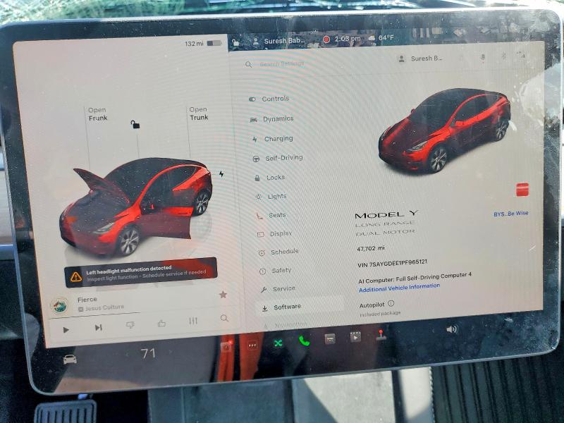 Aukcja sprzedaży 2023 Tesla Model Y, vin: 7SAYGDEE1PF965121, numer aukcji: 50465416