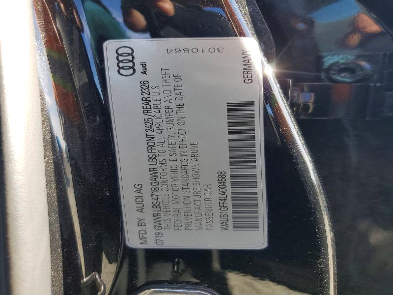 2020 Audi S3 მანქანა იყიდება აუქციონზე, vin: WAUB1GFF4LA004588, აუქციონის ნომერი: 50168376