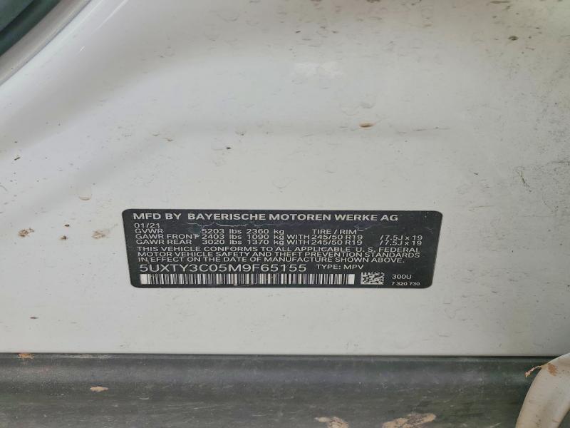 Продаж на аукціоні авто 2021 Bmw X3, vin: 5UXTY3C05M9F65155, номер лоту: 48670236