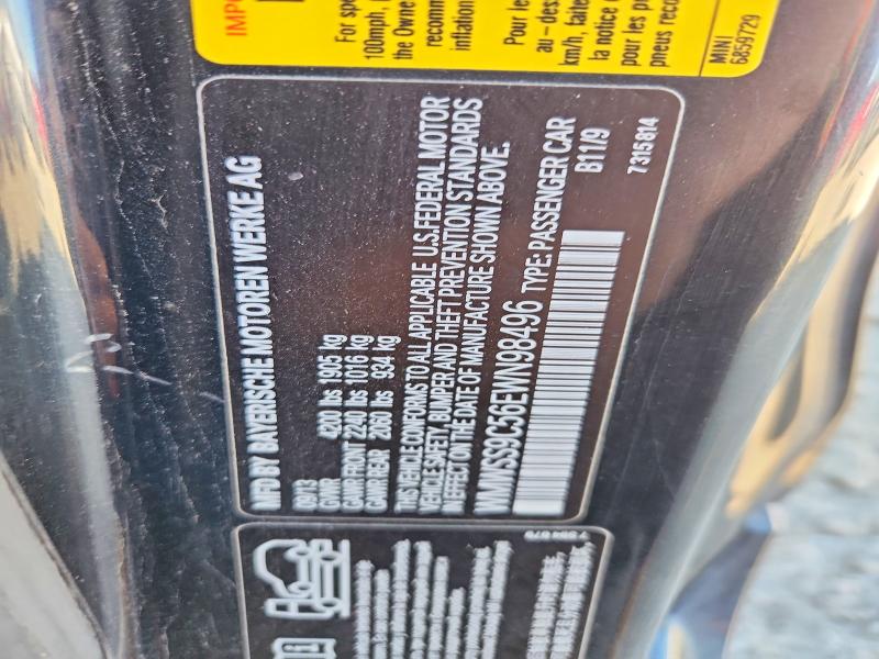 48176626 :رقم المزاد ، WMWSS9C56EWN98496 vin ، 2014 Mini Cooper مزاد بيع