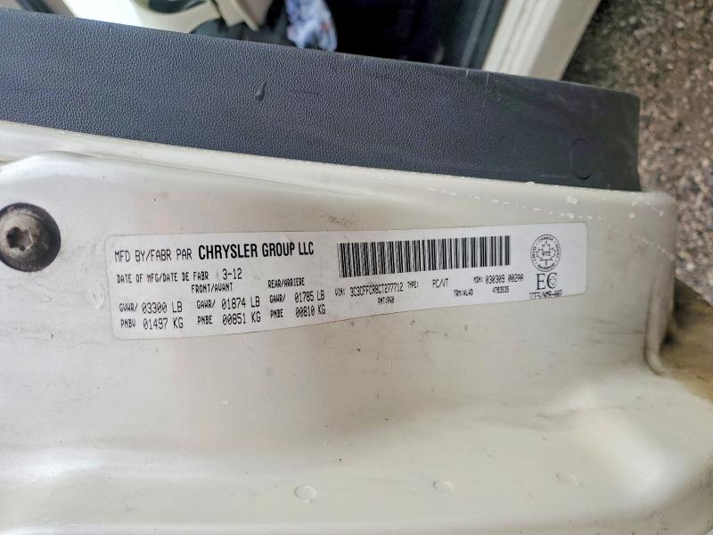 48360846 :رقم المزاد ، 3C3CFFCR8CT277712 vin ، 2012 Fiat 500 مزاد بيع