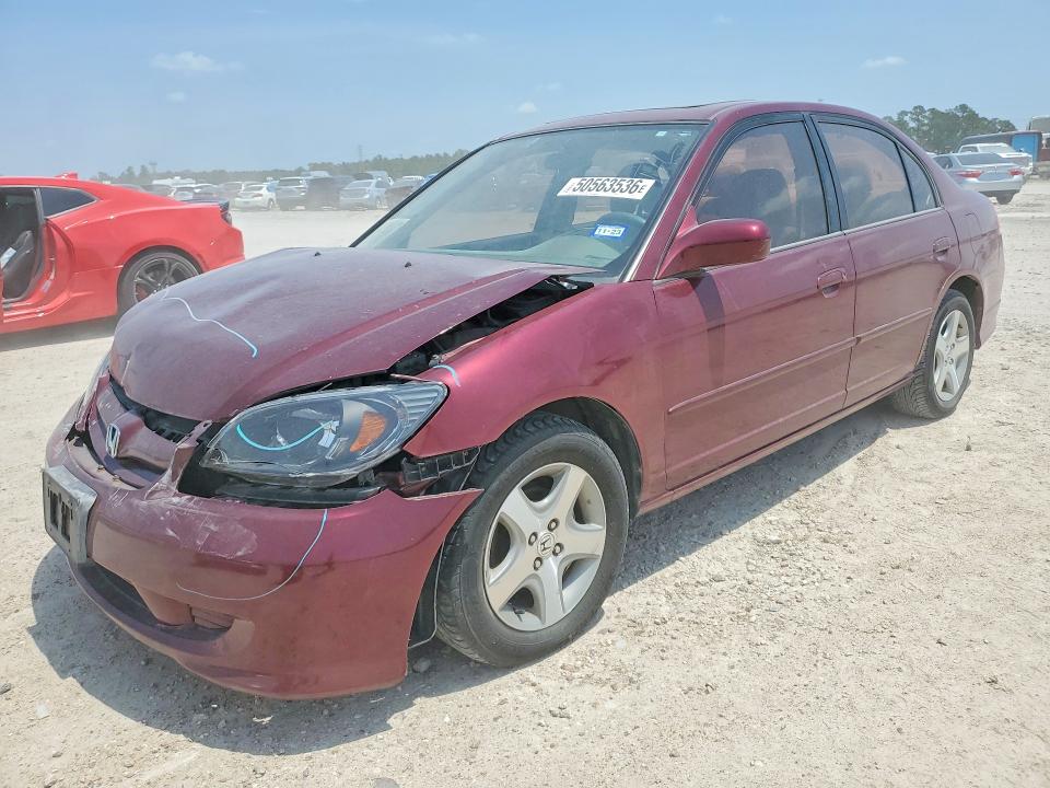 2004 Honda Civic მანქანა იყიდება აუქციონზე, vin: 2HGES267X4H511671, აუქციონის ნომერი: 50563536