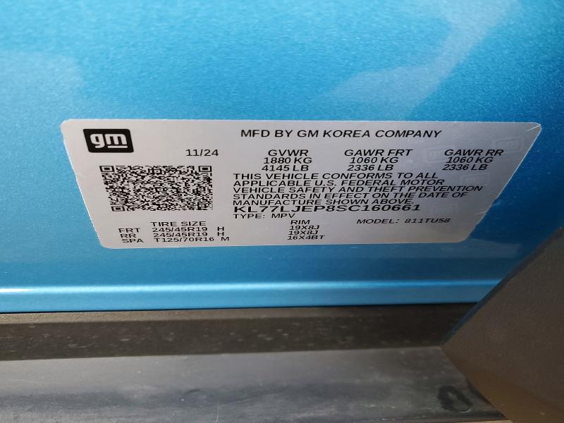 Продажа на аукционе авто 2025 Chevrolet Trax, vin: KL77LJEP8SC160661, номер лота: 49936476