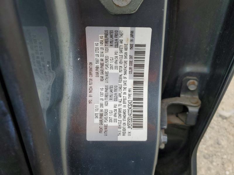 50143966 :رقم المزاد ، JM3TB3DV4C0343243 vin ، 2012 Mazda Cx-9 مزاد بيع