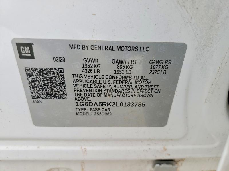 Продаж на аукціоні авто 2020 Cadillac Ct4, vin: 1G6DA5RK2L0133785, номер лоту: 48952276