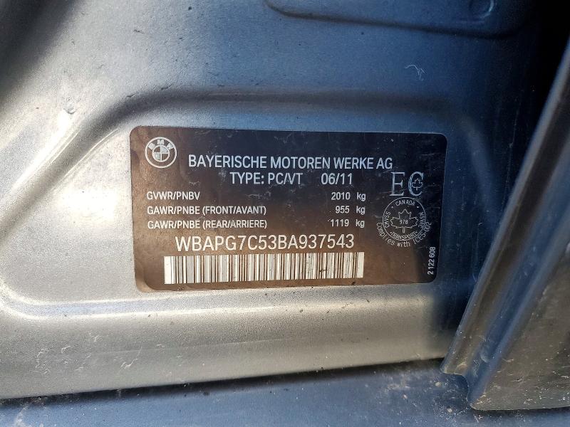 Aukcja sprzedaży 2011 Bmw 323, vin: WBAPG7C53BA937543, numer aukcji: 49928536