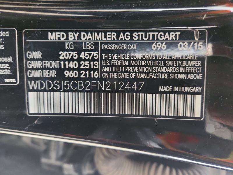 Aukcja sprzedaży 2015 Mercedes-benz Cla, vin: WDDSJ5CB2FN212447, numer aukcji: 48538246