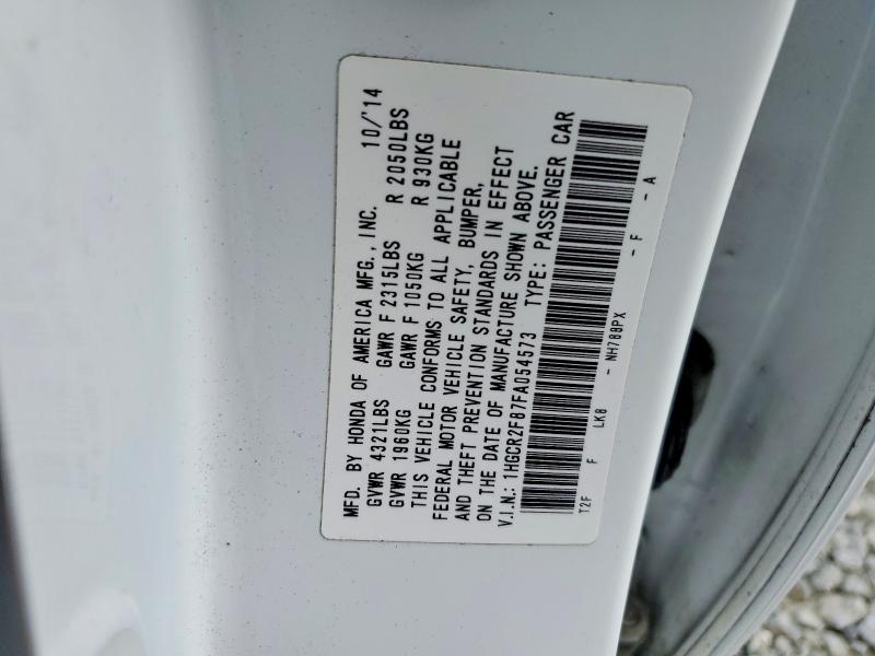 Aukcja sprzedaży 2015 Honda Accord, vin: 1HGCR2F87FA054573, numer aukcji: 51284336