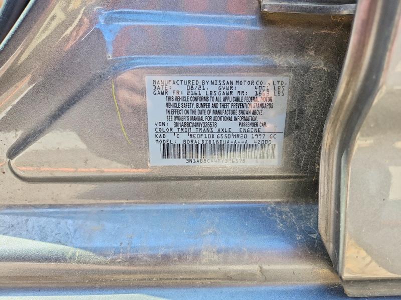 48667636 :رقم المزاد ، 3N1AB8CV4MY326578 vin ، 2021 Nissan Sentra مزاد بيع
