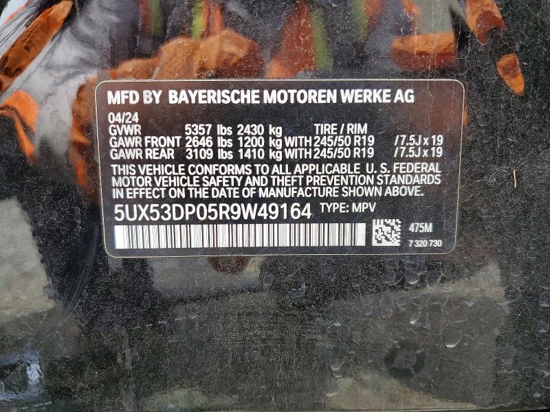 Продажа на аукционе авто 2024 Bmw X3, vin: 5UX53DP05R9W49164, номер лота: 51360866