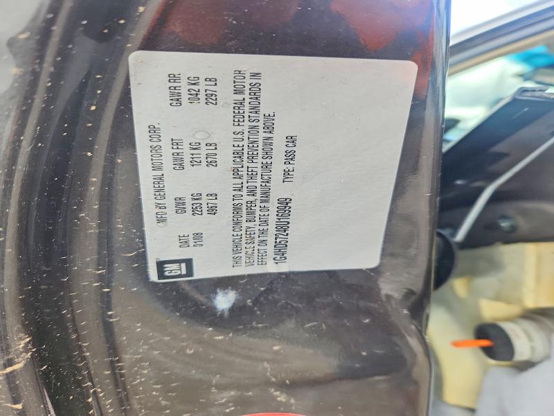 48850166 :رقم المزاد ، 1G4HD57248U169949 vin ، 2008 Buick Lucerne مزاد بيع