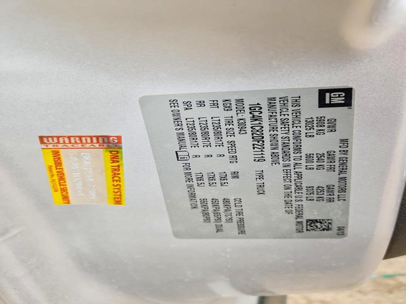 2013 Chevrolet Silverado მანქანა იყიდება აუქციონზე, vin: 1GC4K1C82DF221119, აუქციონის ნომერი: 49621296