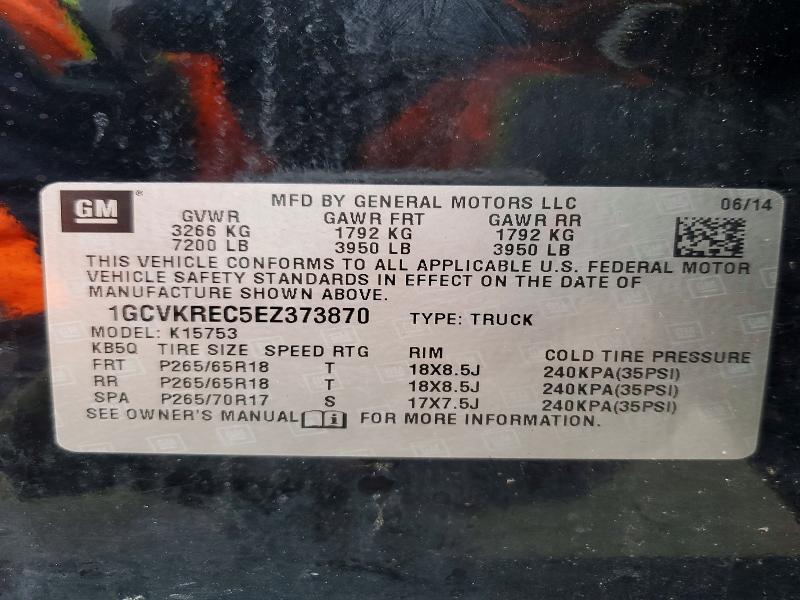 Aukcja sprzedaży 2014 Chevrolet Silverado, vin: 1GCVKREC5EZ373870, numer aukcji: 49145316