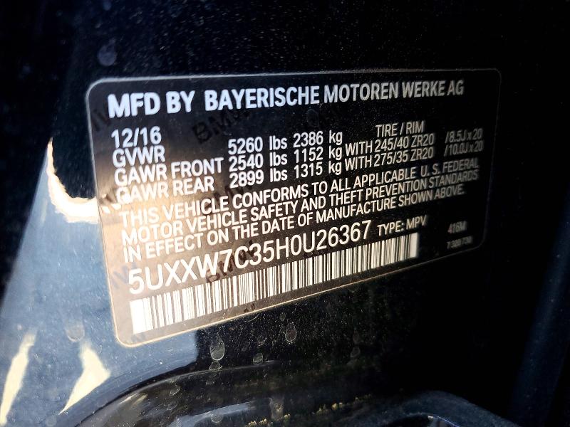 Продажа на аукционе авто 2017 Bmw X4, vin: 5UXXW7C35H0U26367, номер лота: 48609916