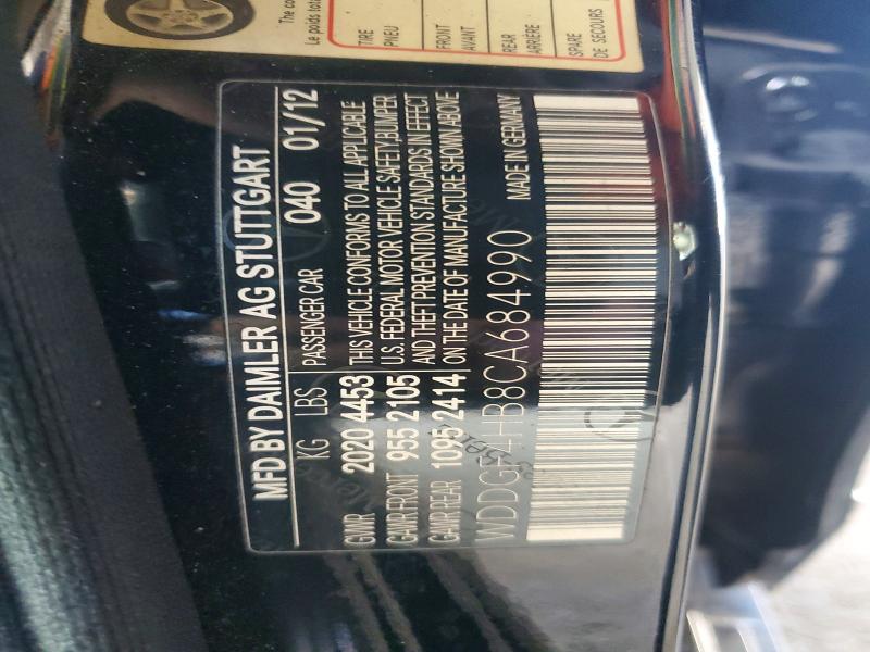 Продажа на аукционе авто 2012 Mercedes-benz C, vin: WDDGF4HB8CA684990, номер лота: 50586056